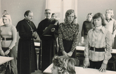 Den katolske skole i Nakskov i 1970erne. Foto: Nakskov Lokalhistoriske arkiv.
