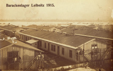 Postkort af baraklejr i Leibnitz i 1915. Foto: Museum Lolland-Falster